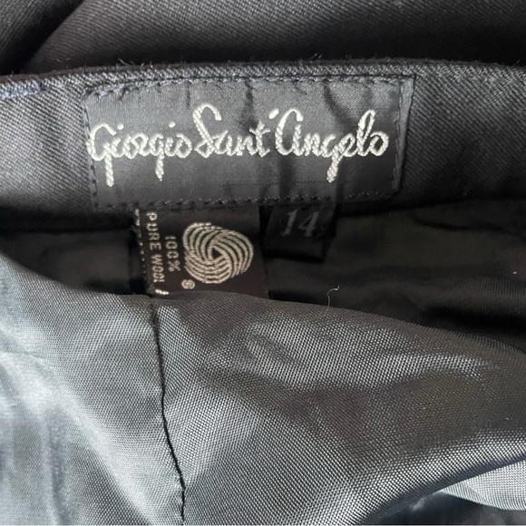 Vintage Giorgio 14 Sant'Angelo‎ for Collectibles, Inc. Wool Gabardine Pants - Picture 6 of 7